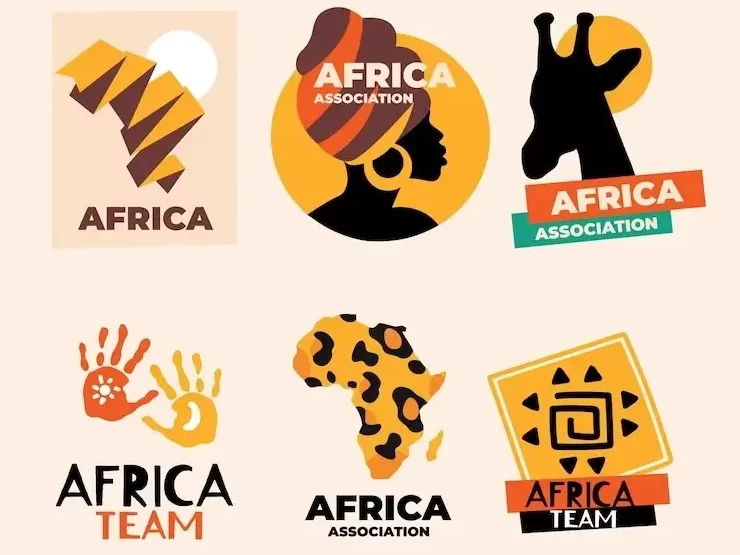 Vector pack of African logo templates